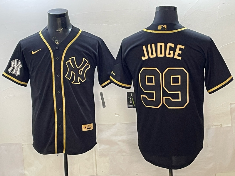 Men 2026 New York Yankees #99 Judge black Nike MLB Jersey 003